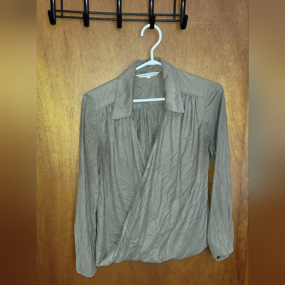 🌼3 for $30🌼 Trina Turk Vintage Faux Suede Shirt
